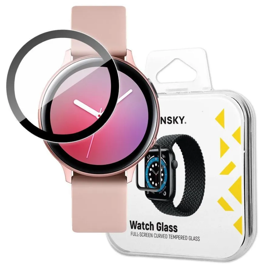 Wozinsky Schutzglas Full Glue kompatibel mit Samsung Galaxy Watch Active 2 (44mm)