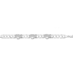 Wunderschönes 925 Sterling Silber Mädchen - Armband mit Zirkonia - 14cm, 9 Gramm