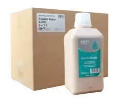 6 x Azett Reinfix Natur Handwaschpaste 2000 ml Softflasche Handreiniger