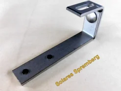 1-8x Balkonhaken für Balkonkraftwerk m. eckigen Handlauf d=70-95mm aus Edelstahl