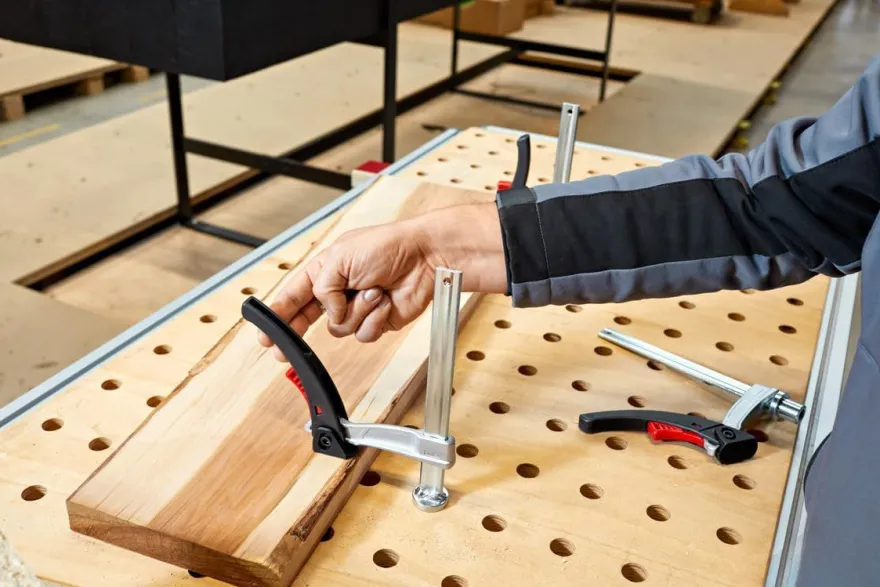 2 x BESSEY Spannelement für Multifunktionstische 150 x 80 mm Zwinge