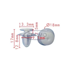 15 x BMW 51497054228 Befestigungs-Clip Verkleidung Kofferraum