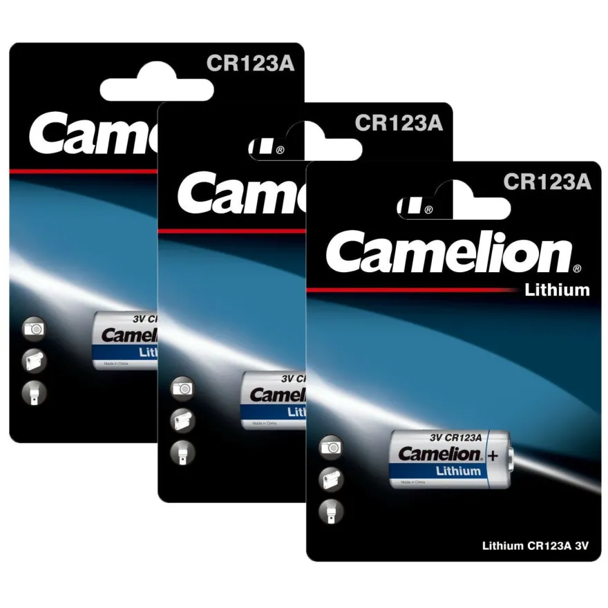 3x Camelion CR123A Photo Spezial Batterie Foto Lithium DL123A ELCR123AP CR123A