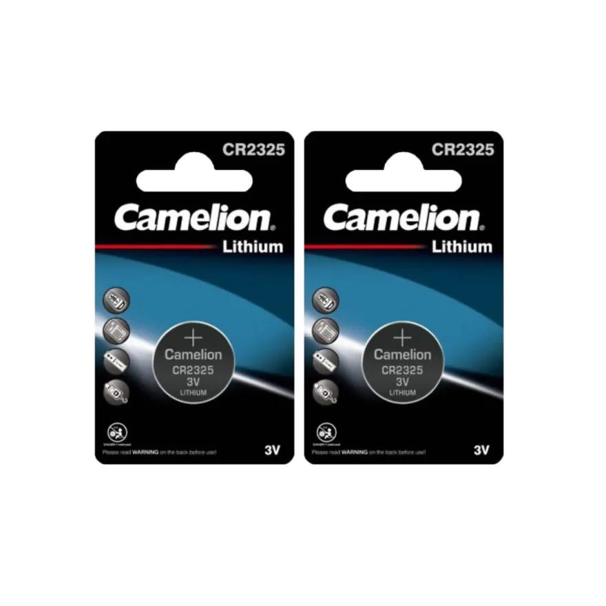2x Camelion CR 2325 3V Lithium Batterie 2325 Knopfzelle 190mAh ø23x2,5mm