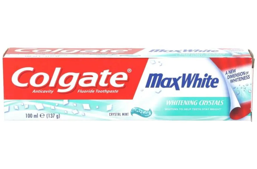 12x Colgate Max White Zahnpasta 100ml Creme Zähneputzen Bakterien Frisch Pflege