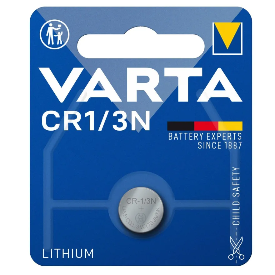 1x CR1/3N Lithium Knopfzelle 3V 170mAh L76 DL1/3N CR11108 VARTA 6131 CR1 3N