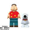 8 x Custom Lego Family Guy Peter Griffin Cartoon Held Mini Figur Spielzeug Bausteine