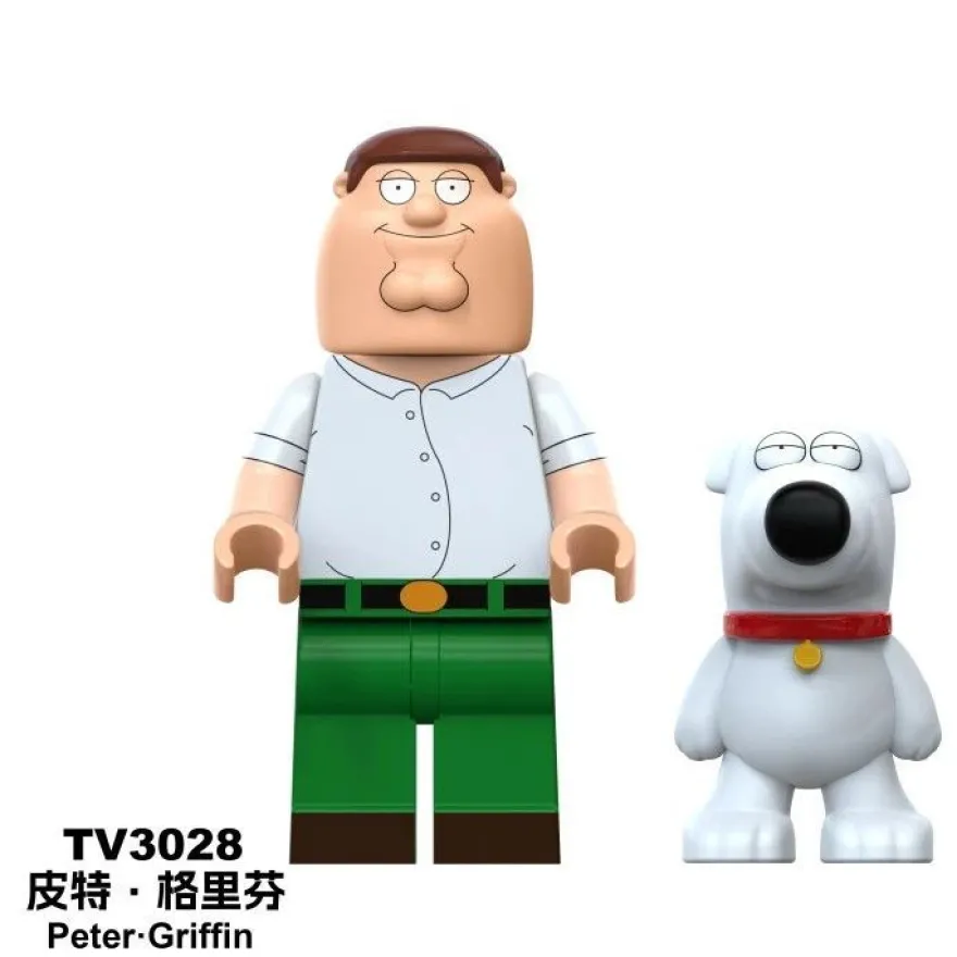 8 x Custom Lego Family Guy Peter Griffin Cartoon Held Mini Figur Spielzeug Bausteine