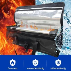 2x ELESKY Feuerfeste E-Bike Akkutasche - Kältebeständig, Wasserdicht, für