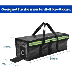 2x ELESKY Feuerfeste E-Bike Akkutasche - Kältebeständig, Wasserdicht, für