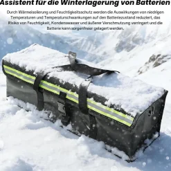 2x ELESKY Feuerfeste E-Bike Akkutasche - Kältebeständig, Wasserdicht, für