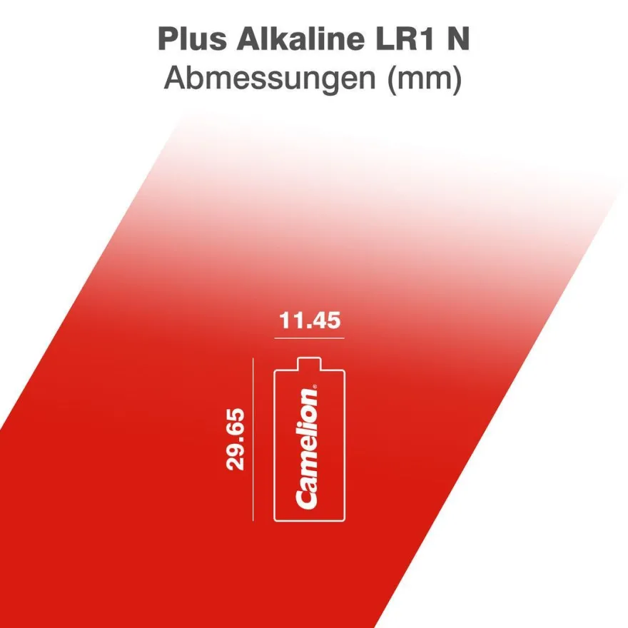 6x 2er Blister Camelion LR1 MN9100 Lady N PLUS Alkaline Batterien