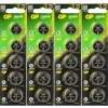 4x 5er Blister GP Knopfzellen CR2016 CR 2016 Lithium Batterien 3V