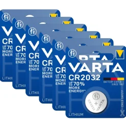 6x 1er Blister Varta CR2032 CR 2032 Knopfzelle Batterie 3V Lithium
