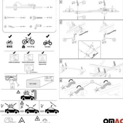 2x Farad Fahrradträger bis 25 kg ABE P-Style Dachfahrradträger EBike FatBike