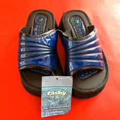 33x Fashy Damen Hausschuhe Bade & Freizeitslipper Neon Blau Farbe Gr.32-37 Restposten