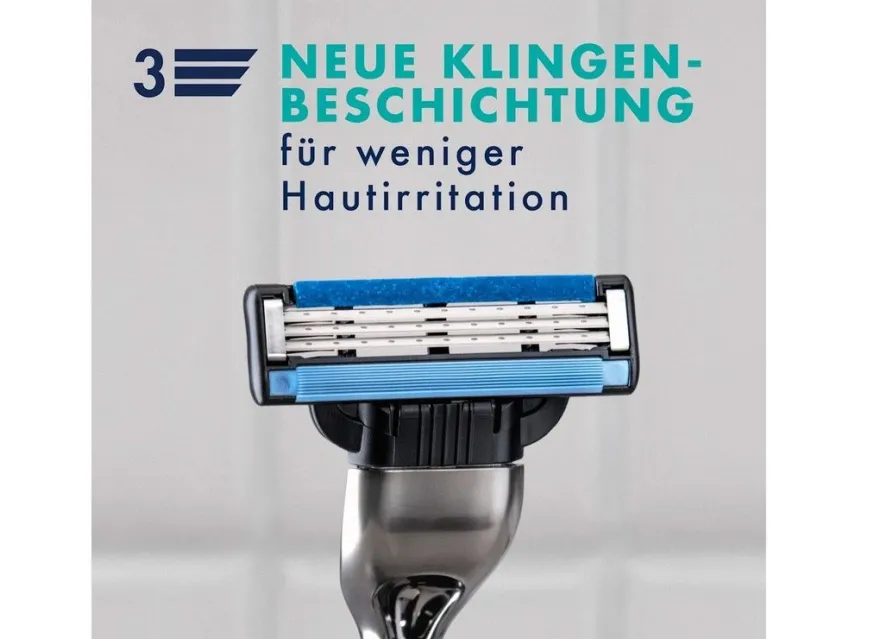7x Gillette MACH3 Rasierklingen + Rasierer , Original Klingen neu & OVP