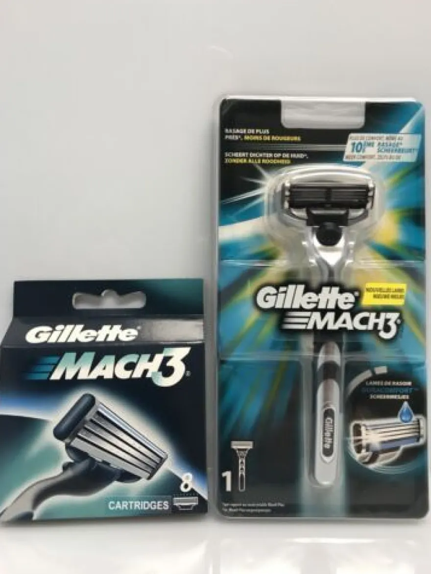 9x Gillette MACH3 Rasierklingen + Rasierer Original Klingen neu