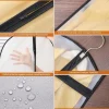 12x GoMaihe Kleidersack Anzug 60x120cm Transparent Schwarz Mehrweg