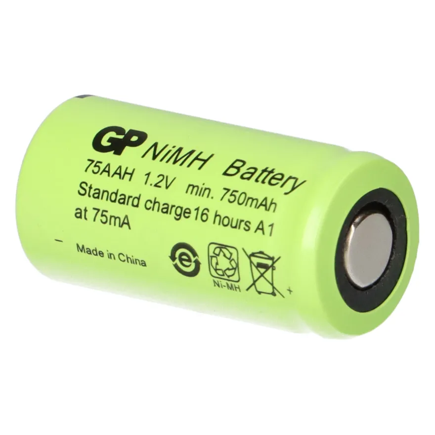 3 x GP GP75AAH Akku 2/3AA Mignon NiMH Akku 1,2V 750mAh