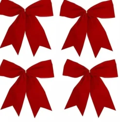 30X Große Schleifen Rote Bowknot Weihnachtsbaum Ornamente Weihnachtsdeko Xmas