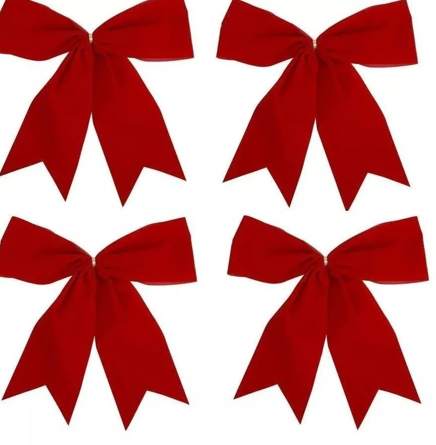 30X Große Schleifen Rote Bowknot Weihnachtsbaum Ornamente Weihnachtsdeko Xmas
