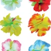 6 x Haarspange mit Hibiskus Blüte bunt Hawaii Hair Clip Haarclip Hula