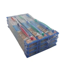 12x Hand-Zahnbürsten Zähne putzen Großpackung MEDIUM / mittel Zahnbürste