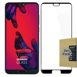 2x 9H Hartglas Huawei P20 Pro Panzer Display Schutz Verbundglas FullCover Folie