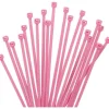 XINGO 1000 Stück Kabelbinder Rosa, 100mm x 2,5mm, 8,1 kg Zugfestigkeit, UV