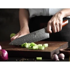 XINZUO Damaststahl Kochmesser 21cm Kiritsuke Chefmesser Gyuto Küchenmesser