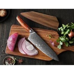 XINZUO Damaststahl Kochmesser 21cm Kiritsuke Chefmesser Gyuto Küchenmesser
