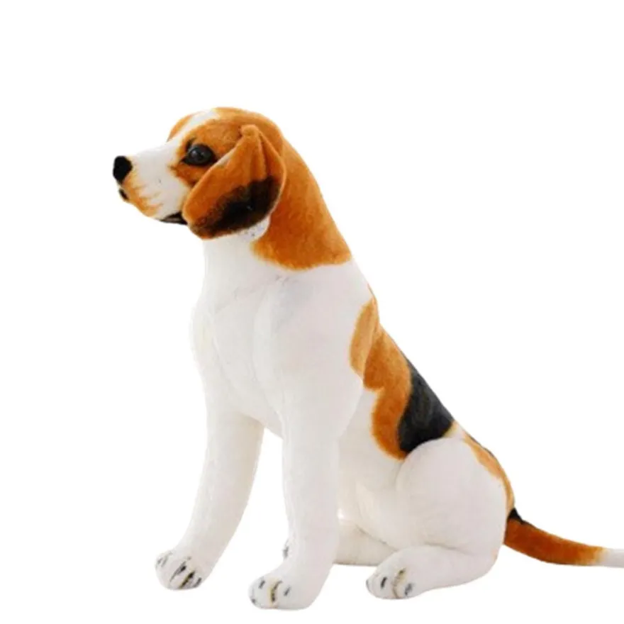 Xiyocadt Realistischer Beagle Stoffhund Plüschtier, Lebensecht, 40cm, Spielzeug