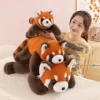 Xiyocadt Roter Panda Kuscheltier XXL Plüschtier 45cm, flauschig, als Kissen