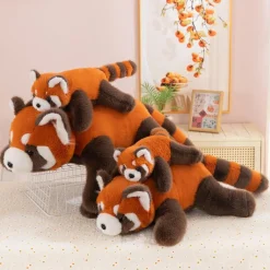 Xiyocadt Roter Panda Kuscheltier XXL Plüschtier 45cm, flauschig, als Kissen