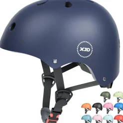 XJD Kinder Jugend Fahrradhelm Multisport Skateboard Roller CE 48-54cm Royal Blau