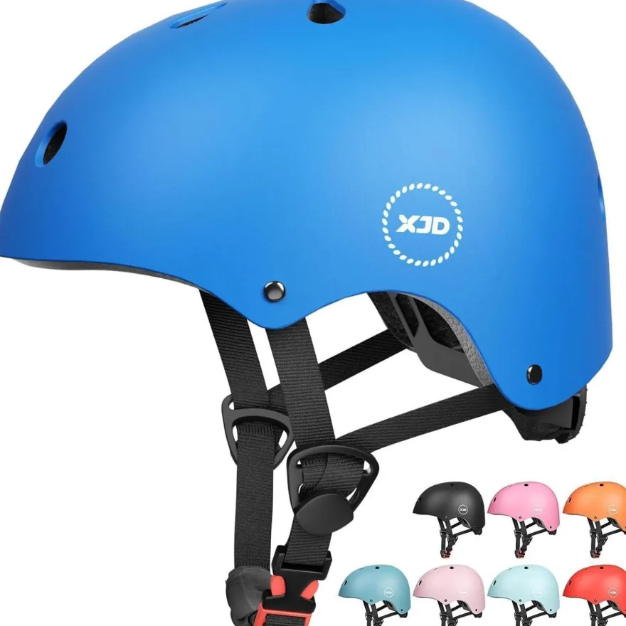 XJD Kinder Jugend Fahrradhelm Klassiker Mädchen Jungs Blau M 55-57cm