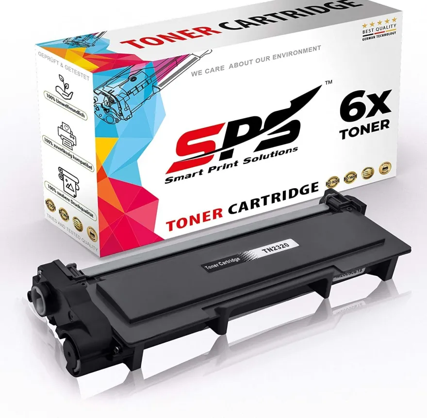6x Kompatibel für Brother DCP-L2500 Toner TN-2320 Schwarz