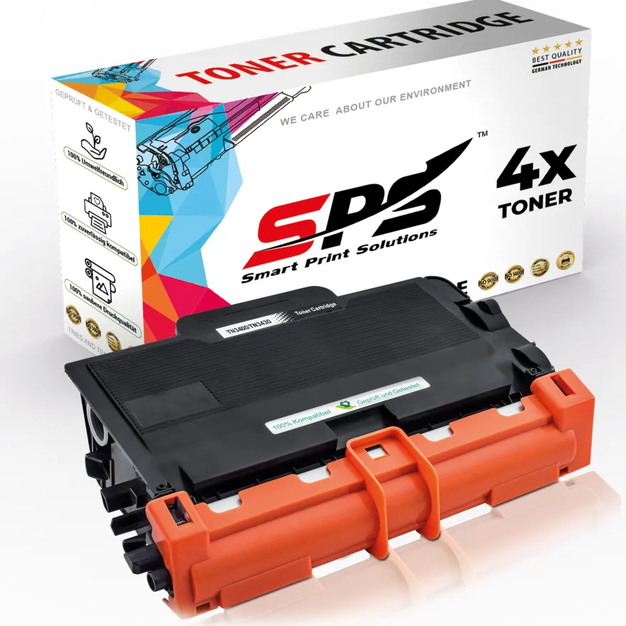 4x Kompatibel für Brother HL-L5050 Toner TN-3430 Schwarz