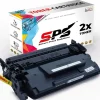 2x Kompatibel für HP Laserjet Managed M506DNM Toner 87A CF287A Schwarz