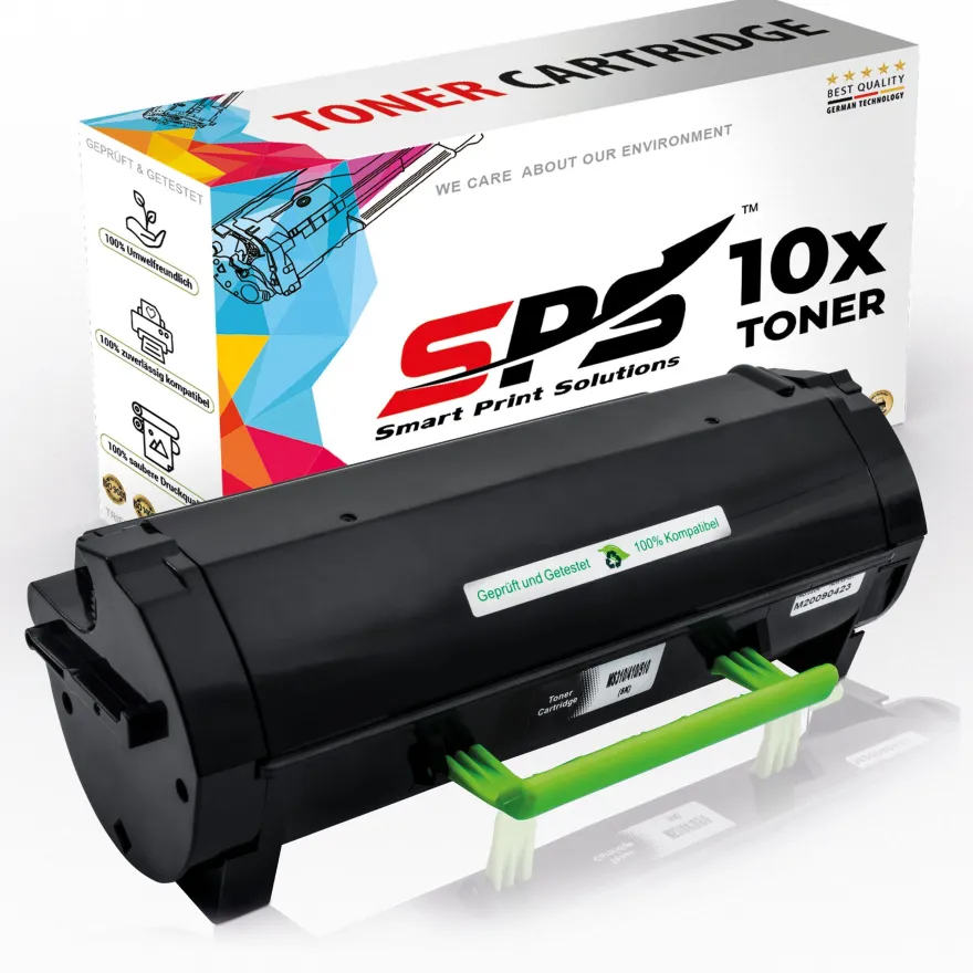 10x Kompatibel für Lexmark MS310D Toner 502H 50F2H00 Schwarz