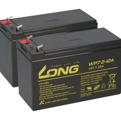 2x Kung Long AGM Akku 12V 7,2Ah passend für Alber scalamobil S10/S20