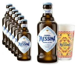 6 x 0,33 L Birra Messina Cristalli di Sale - Messina Salzkristalle Bier