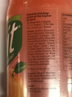 6x 1,00 L. Deit Pink Grapefruit PET Flasche - Mehrweg - ohne Kasten