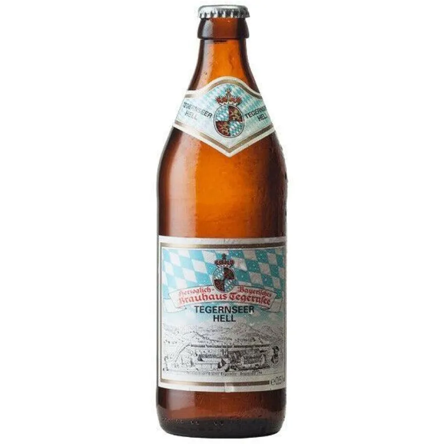 24x 0,33 Liter Flasche Tegernseer HELL - Mehrweg-Pfand - inkl. Kasten
