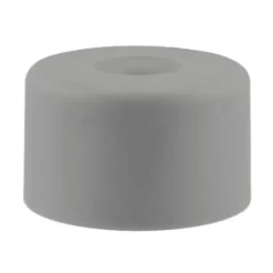 4 x Möbelfuß Ø 50mm h 30mm Kunststoff silber alufarbig rund Möbelgleiter Sessel
