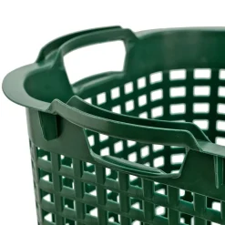 5x Obstkorb 25L grün Gartenkorb Gemüsekorb stapelbar Erntekorb Kartoffelkorb