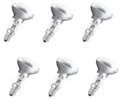 6x OSRAM 64543 Halogen Reflektor R50 30° 46W = 60W E14 dimm EEK: (Spektrum A-G)