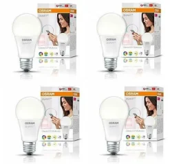 4x OSRAM Smart+ LED ZigBee E27 10W RGB tunable dimmbar EEK: G (Spektrum A bis G)