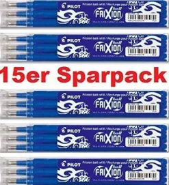 15 x Pilot FriXion Tintenroller Ersatzmine BLS-FR7,
